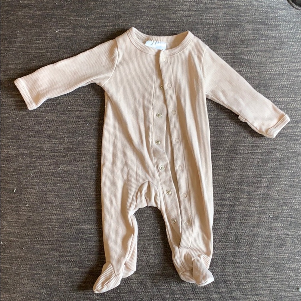 Mebie Baby Oat Snap Footed Onepiece